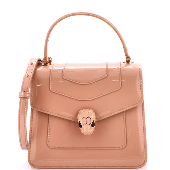Bvlgari Small Serpenti Top Handle Bag Patent - Picture 1 of 7
